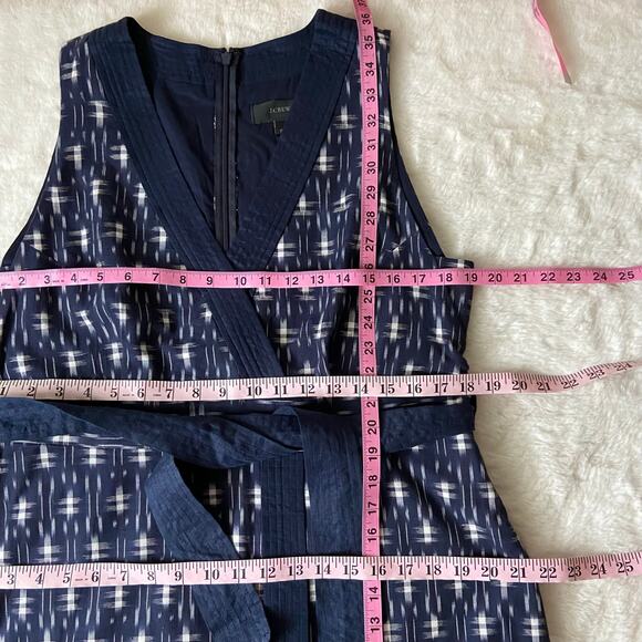 J. Crew Patterned Tank Top Dress Size 12 - Picture 3 of 5